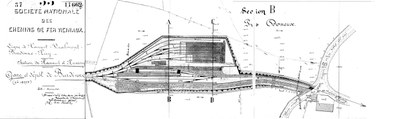 Plan de la gare de Burdinne - 1905