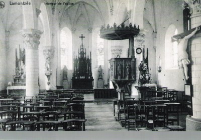 Lamontzée - Intérieur de l'église - 1929