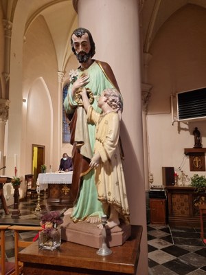 St Joseph et l'enfant Jésus - Lamontzée