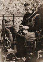 Filage de la laine - 1950