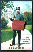 Le facteur - Carte postale fantaisie - 1920