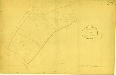 Plan cadastral primitif - Marneffe - Section A - Levant - Feuille 1 - 1829